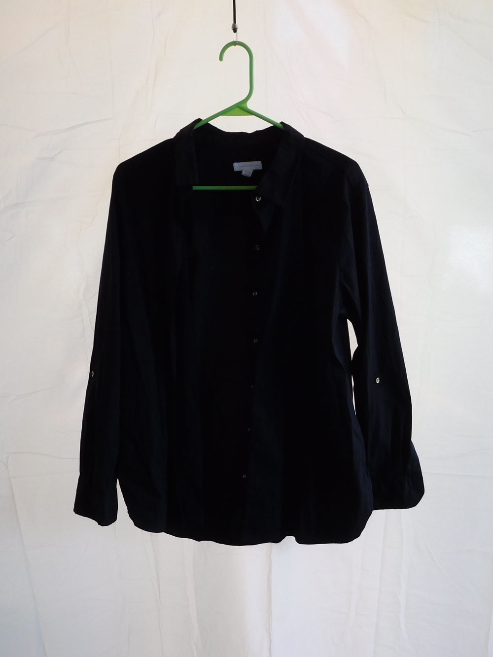Charter Club Black Button-Front Women's Blazer Jacket